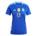 Maillot de foot Argentine Cristian Romero #13 Extérieur vêtements Femmes Copa America 2024 Manches Courtes